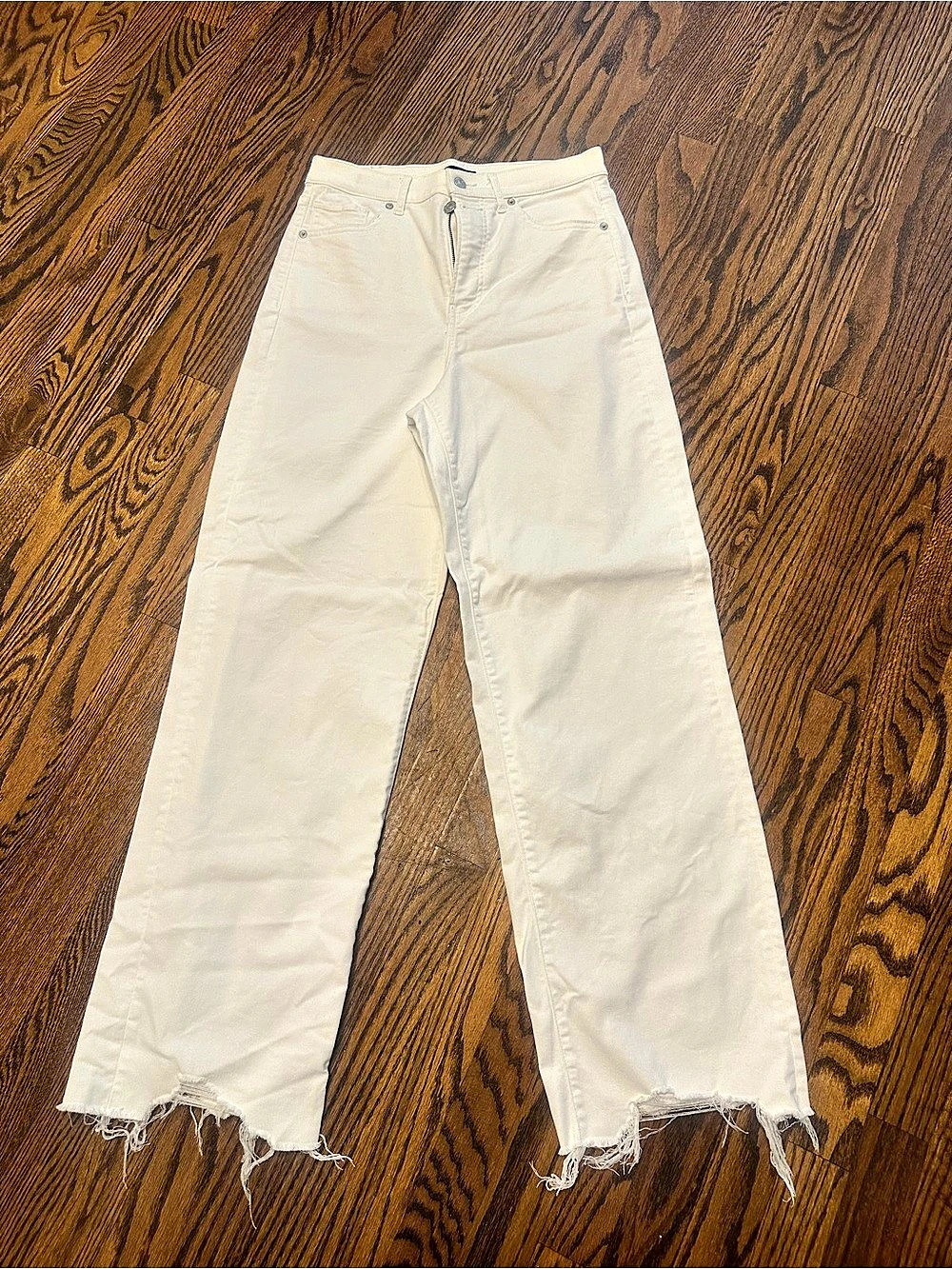 90s Wide Leg Jeans in White